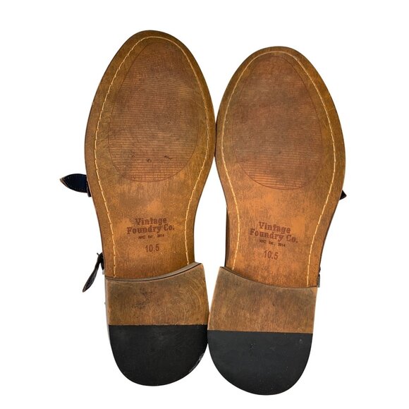 Mens Vintage Foundry Co Mens Tan Leather Double Monk Strap Dress Shoes 10.5 main image 7